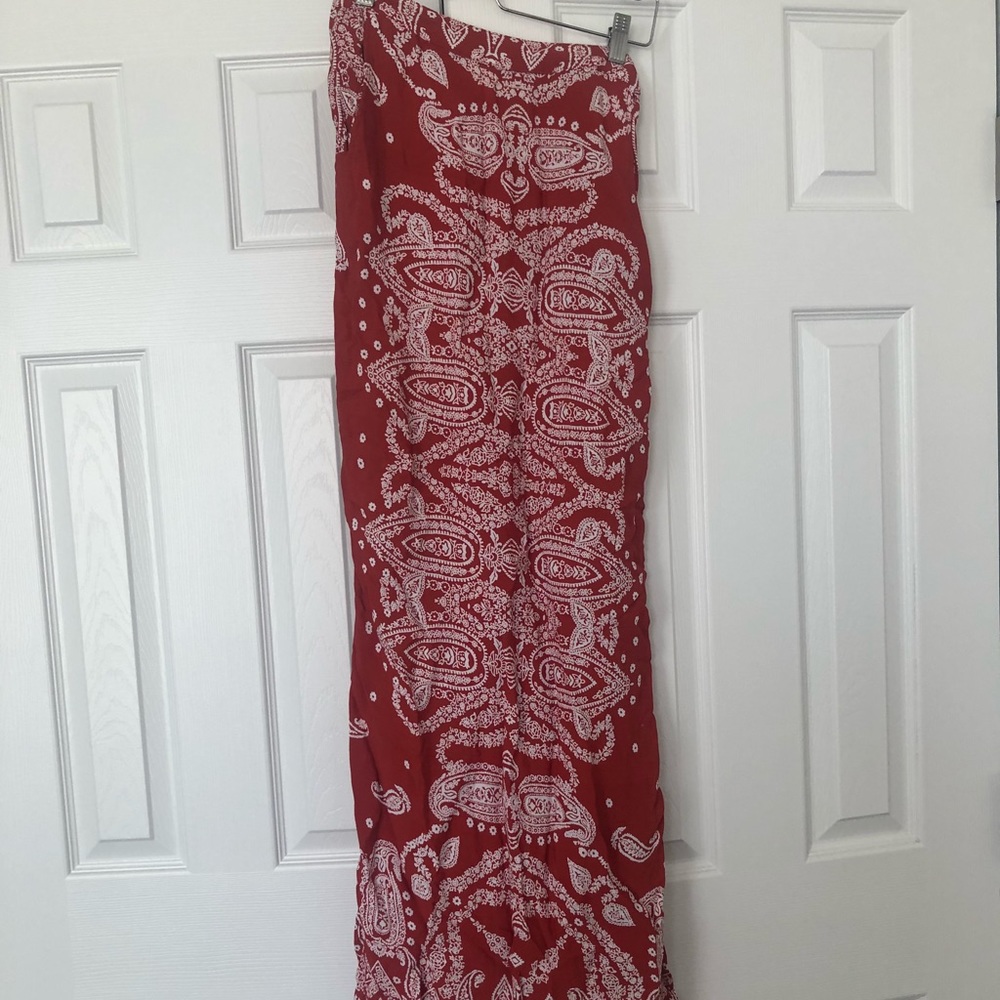 Bandana Print Maxi Skirt